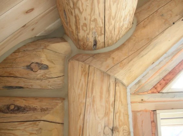 Chinking detail